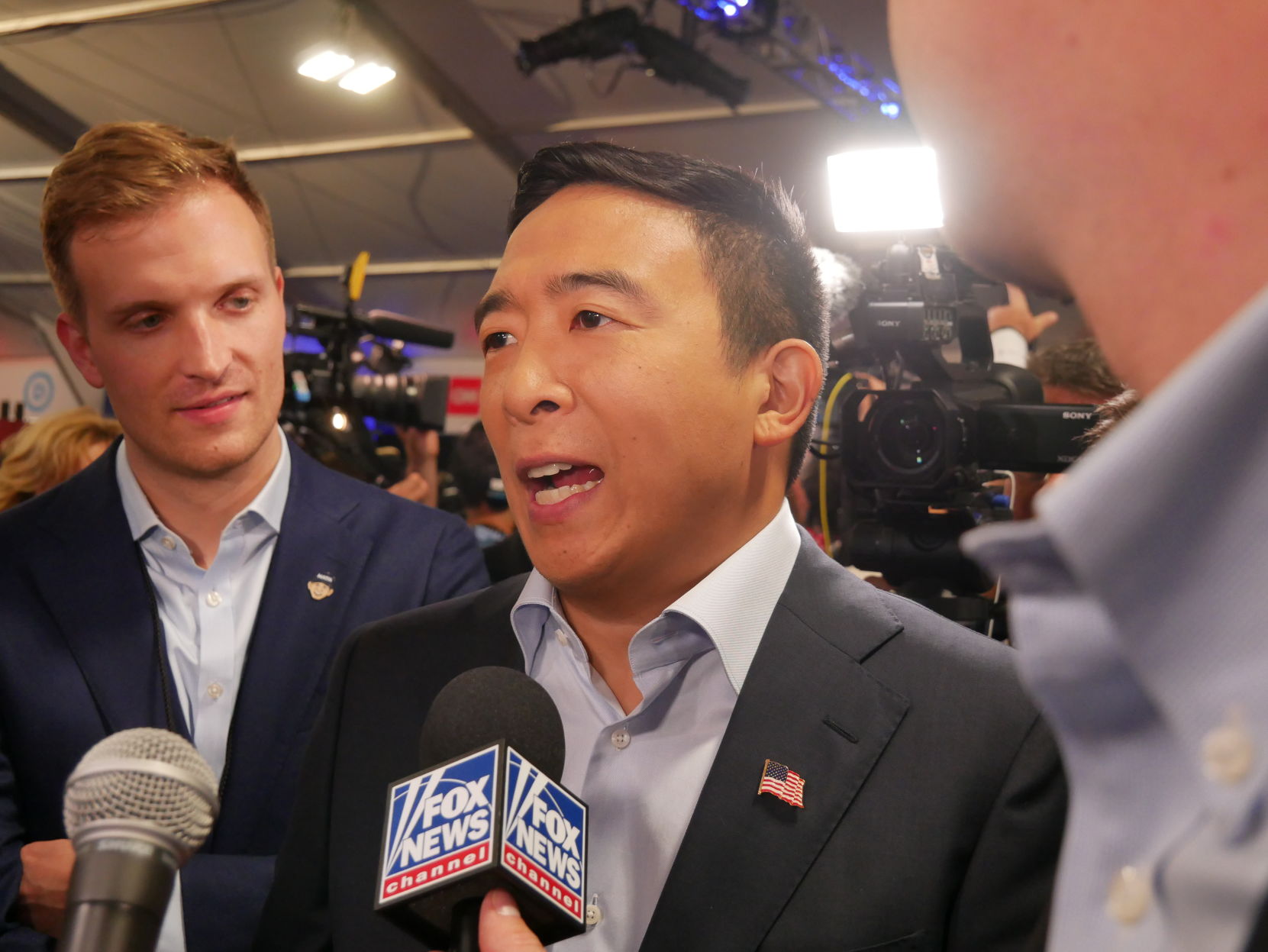 Sights and sounds from night two of the Democratic debate in Detroit